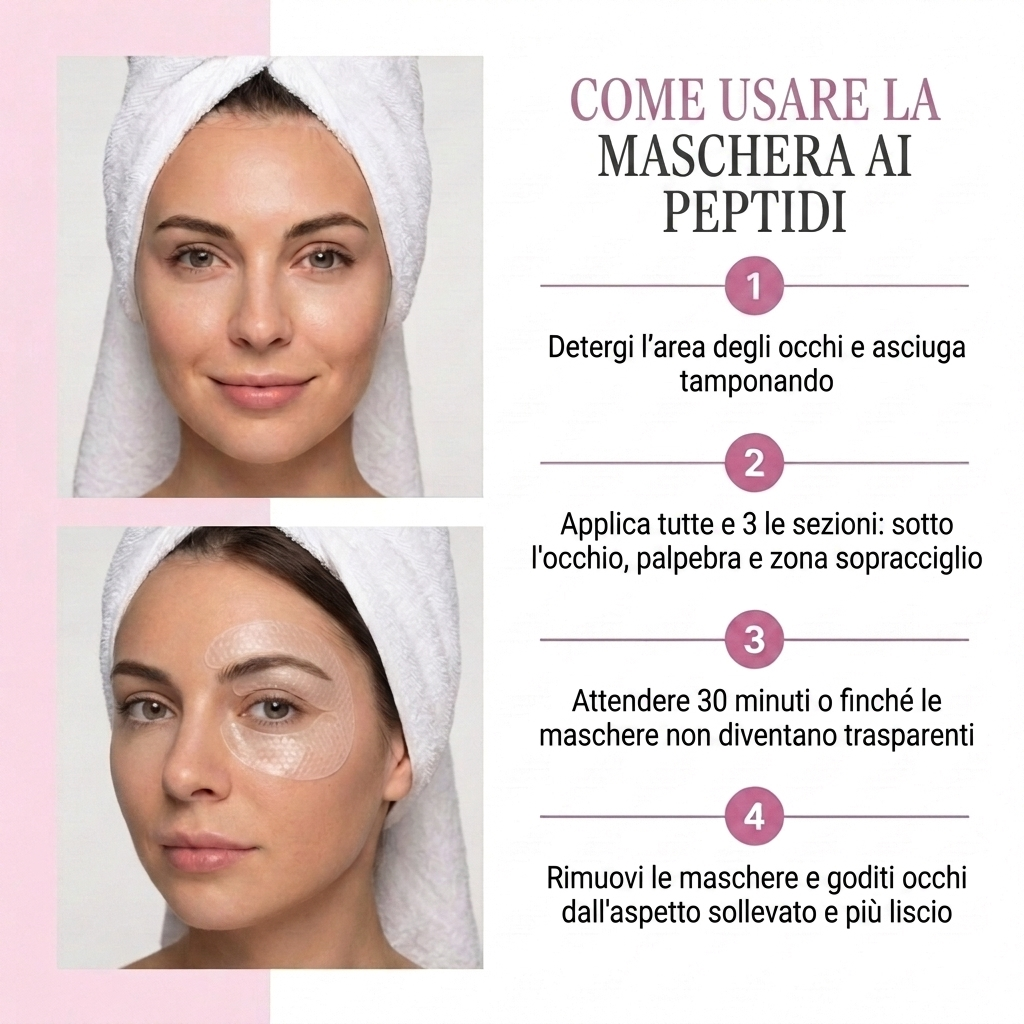 Maschera Occhi al Collagene con Peptidi Profondi