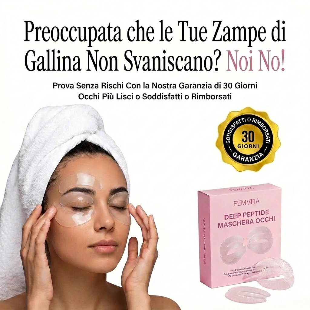 Maschera Occhi al Collagene con Peptidi Profondi