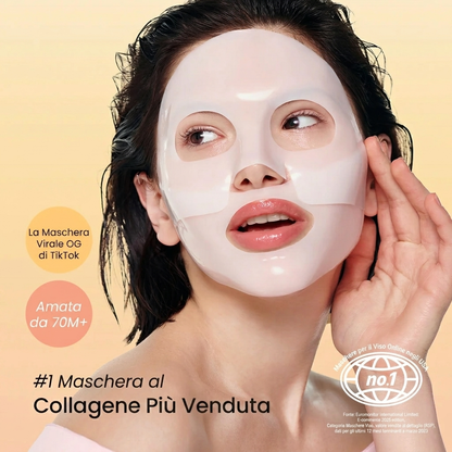 Maschera Viso al Bio-Collagene per Idratazione Profonda