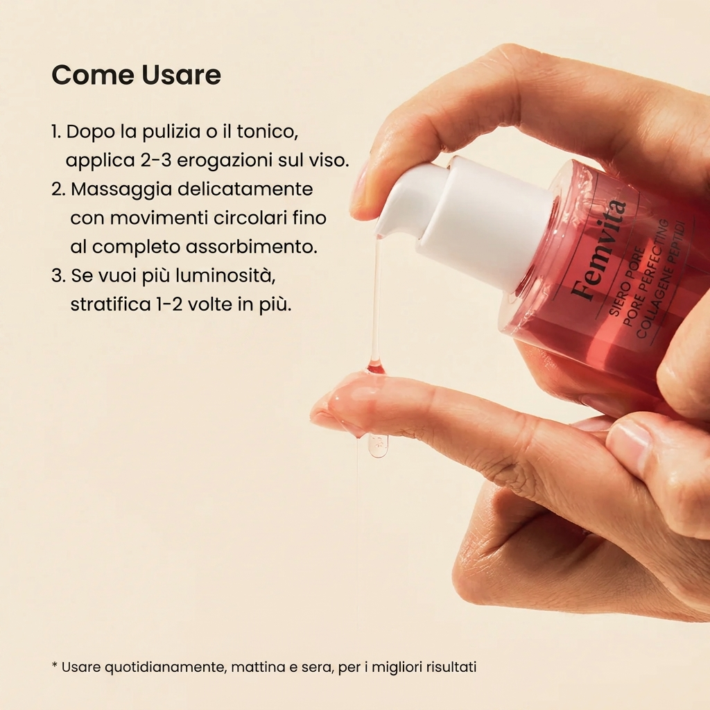 Siero Peptidico al Collagene per Pori Perfetti