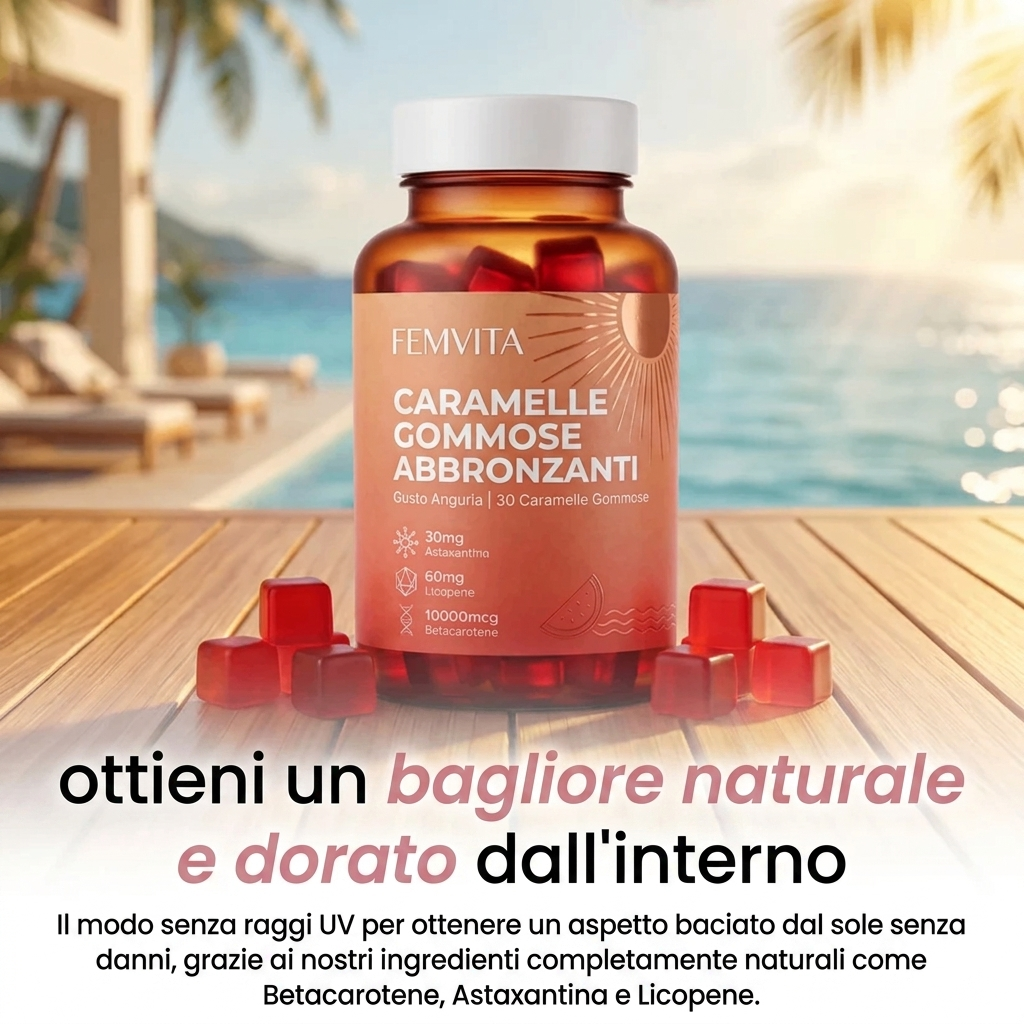 Femvita Gummies Abbronzanti Naturali