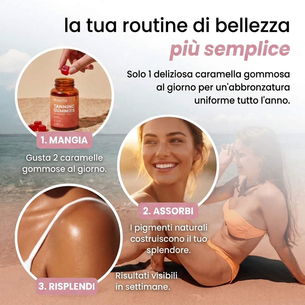 Femvita Gummies Abbronzanti Naturali