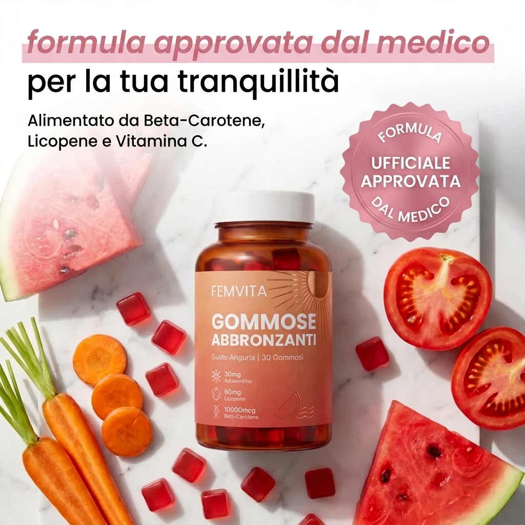 Femvita Gummies Abbronzanti Naturali
